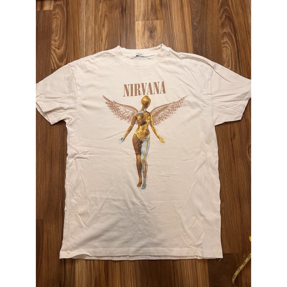 Nirvana In Utero T-Shirt Abercrombie Fitch A&F Vintage Style Soft Cobain Grunge